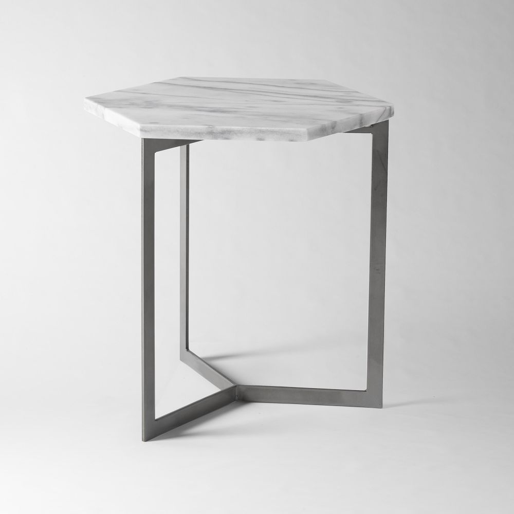 West elm hexagon side table discount